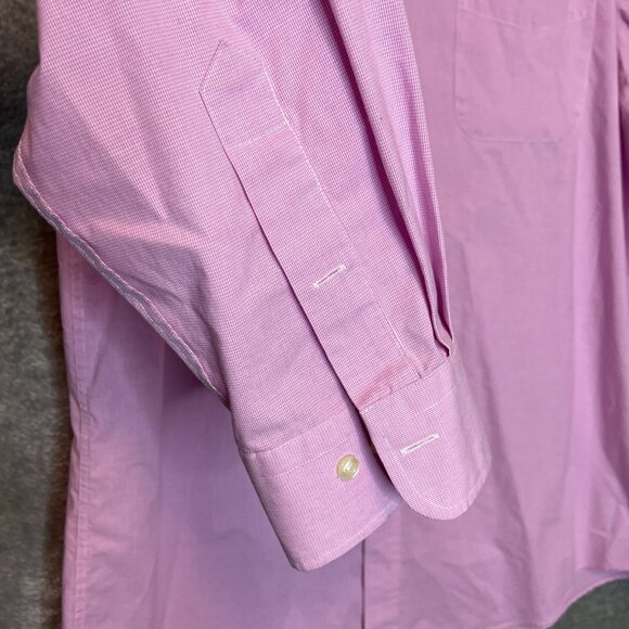 Lauren Ralph Lauren Black Label Men Slim Fit Stretch Non Iron Dress Shirt 17.5 - Picture 4 of 11